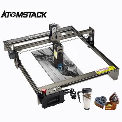 China ATOMSTACK S10 PRO 50W Wifi Air-cooled Portable Connection With Limit Switch 32-Bit Wood Mini Glass Laser Metal Acrylic Spotting Machines for sale