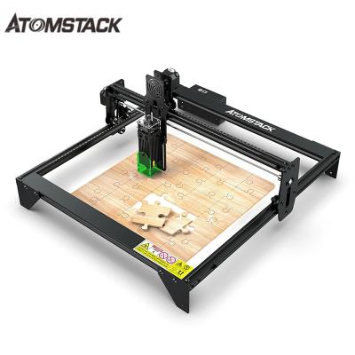 China ATOMSTACK A5 20W Air Cooled CNC Desktop Can Cut Wood Papstic Bamboo Leather Engraving Machine for sale