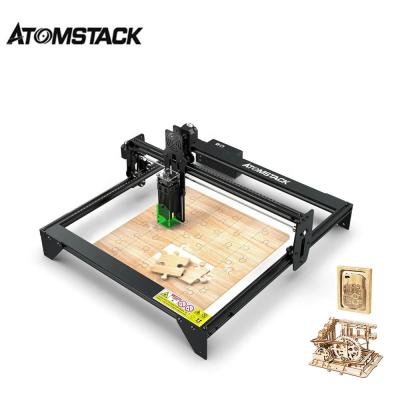 China Small Hot Sale ATOMSTACK A5 20W Stainless Steel Name Plate Air Cooled Acrylic Plastic Laser Cutting Portable Laser Engraving Machine for sale