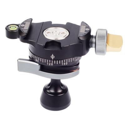 China Multifunctional Panoramic Ballhead, Tripod Ball Head with 1/4 Quick Release Plate and Bubble Level for Tripod Monopod Slider Camera MBP-19 for sale