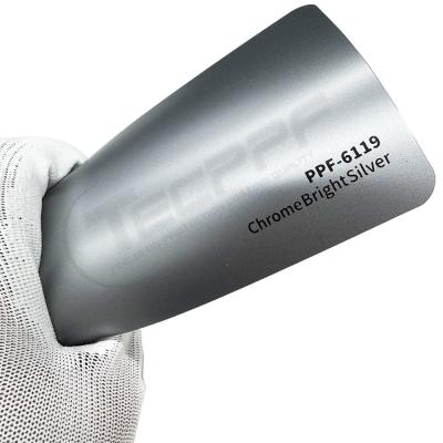 China PPF-6119 Chrome Bright Silver 8 Mil Colour Change car wrap protection film for sale