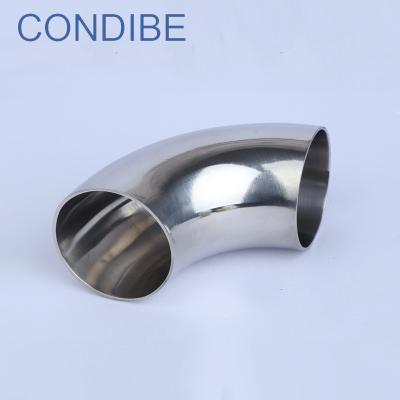 China Stainless Steel Condibe Stainless Steel 90 Degree Curved Duct Elbow for sale