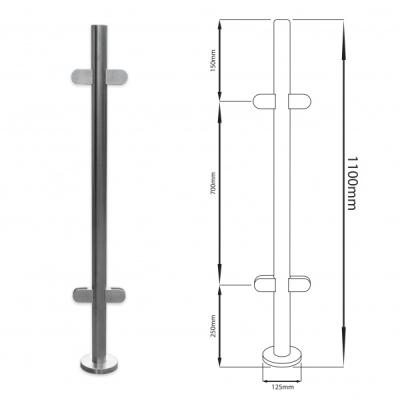 China Modern Chinese Stainless Steel Glass Fence Fencing Fixture for sale