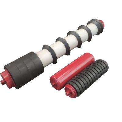 China Advantage of Aging Resistance 89mm Conveyor Belt Carrier Roller Buffer Impact Idler for sale