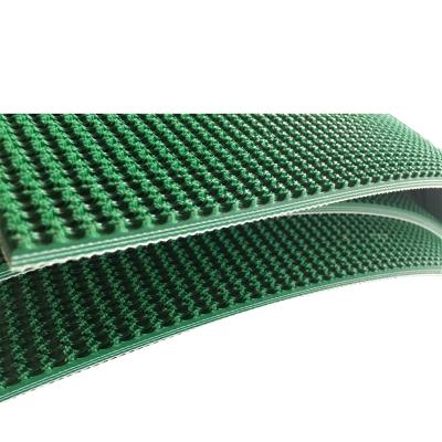 China 3.0mm Green Industrial Rough Surface PVC Conveyor Belt for Industrial Conveying Needs for sale