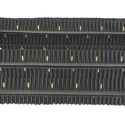 China Steep angle cleat sidewall corrugated conveyor belt skirt cleated ribbed rubber conveyor belt for sale