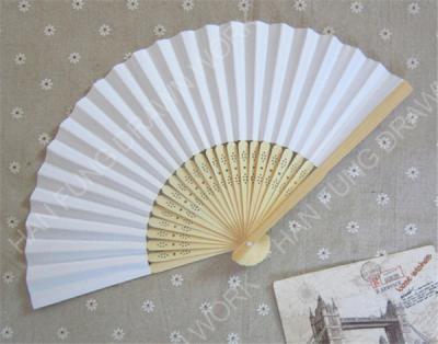 China Marry the & Japanese Style Paper Folding Party Bamboo Wedding Invitation Fan for sale