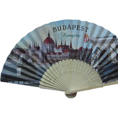 China Japan People Art Carved Foldable Personalized Paper Wedding Fan for sale