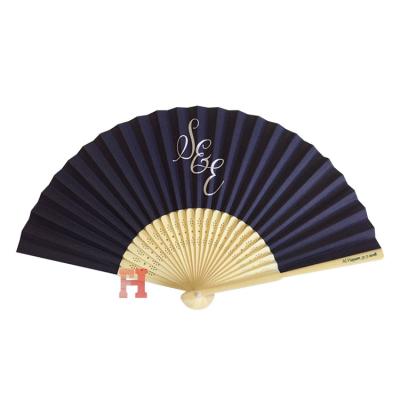 China Promotional Custom Printed Europe Hand Paper Fan Decoration for sale