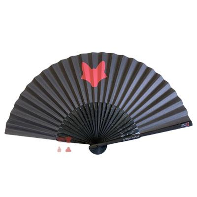 China Europe Promotion Cloth Plastic Hand Fan Chinese Style Paper Folding Fan for sale