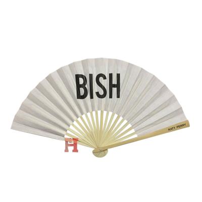 China Europe Wholesale Handwork Natural Color Custom Printed Bamboo Hand Paper Fans for sale