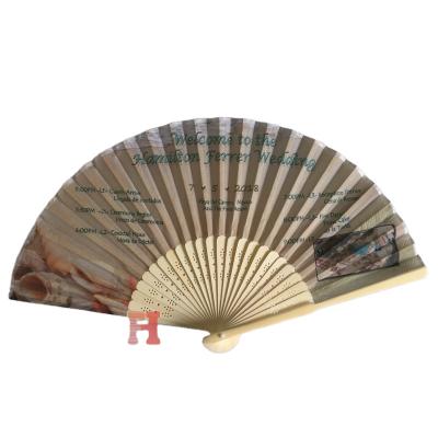 China Europe Marketing Advertising Custom Design Silk Japanese Hand Fan for sale