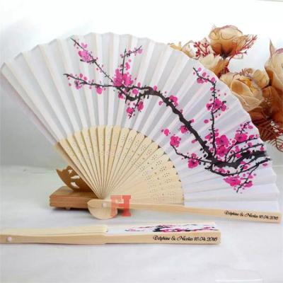 China Europe Wedding Gifts Custom Printed Hand Folding Collapsible Fan for sale