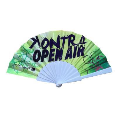 China Europe Spanish Style Colorful Plastic Logo Printed Hand Held Folding Custom Fan for sale