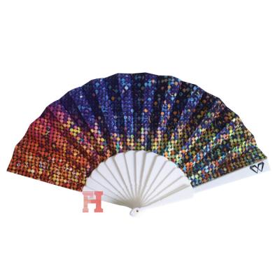 China Europe PS Material Personalized Durable Custom Promotional Plastic Hand Fan for sale