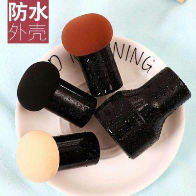 China Stand in hand plastic makeup sponge with handle makeup tools and accessories for sale