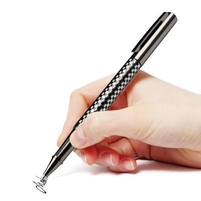 China office & Customized School Pen New Design Customized Metal Ballpoint Pen Carbon Fiber Pens With Logo Ink Roller Pen for sale