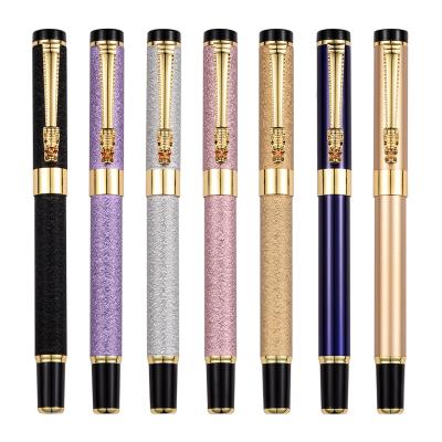 China Promotional High Quality Metal Gel Roller Pen Dragon Ballpoint Pen Luxury Fountain Pen for sale