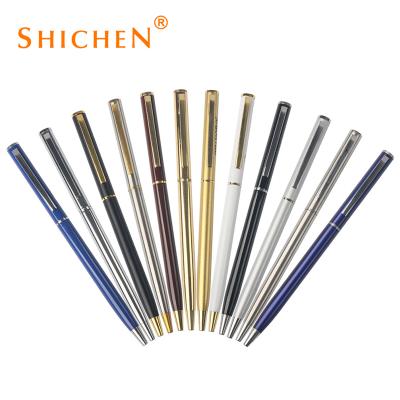 China Factory direct sale office stationery office stationery Christmas promotional gift direct metal cross thin pen for sale