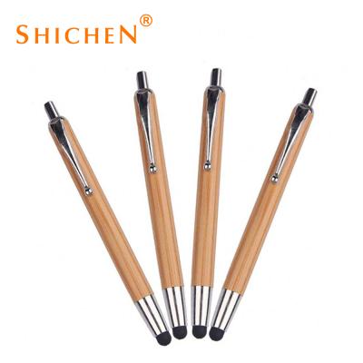 China Custom wooden touch pen touch stylus pen gift box sale box logo bamboo pen custom wooden bamboo wooden touch stylus pen for sale