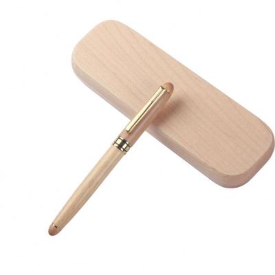 China Ballpoint Pens With Luxury Wood Gel Pen Packing Box Bling Roller Pen With Wood Gift Box for sale