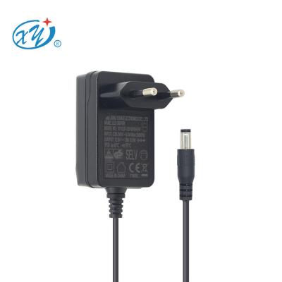 China New Europe ERP AC Adapter 12v 700ma 8.4w 5v 2000ma 10v 1.2a 12v DC 1a 12w TUV Power Adapter XY12LF-120100VH-EW for sale