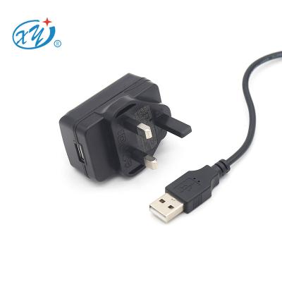 China TUV CE GS UKCA EU UK Plug In USB Power Adapter 5v 2a 5v 1a 5v 2.4a AC DC Adapter For Christmas Tree Led Strip Light XY12LH-050210VH- BW for sale