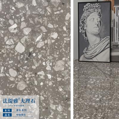 China Polished engineered /artificial marble stone new arrival for floor paving for sale