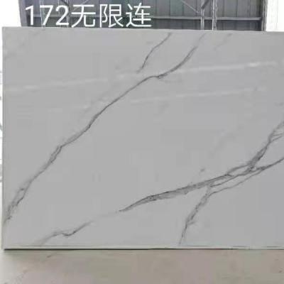 China Good quality polished artificial marble stone sheet/white engineered stone/artificial marble slab for sale