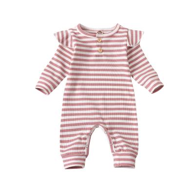 China High Quality Polyester Girls Sleepwear Pajamas/Autumn White Baby Clothes Cotton 100% Cotton Wholesale Boutique With Striped Pattern for sale