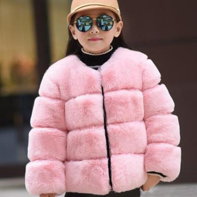 China Other New Fashion Good Quality Autumn Winter Kids Girls Faux Fur Coats for sale