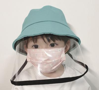 China Character Children Full Face Protective Sun Hats And Transparent Cover Children Hat With Face Shield For Boys Girls for sale