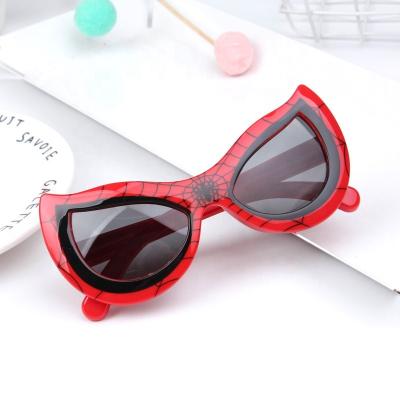 China Fashion Sunglasses 2021 Wholesale High Quality Cartoon Spider Summer Kids Shades Funny Kids Sunglasses For Vacation for sale