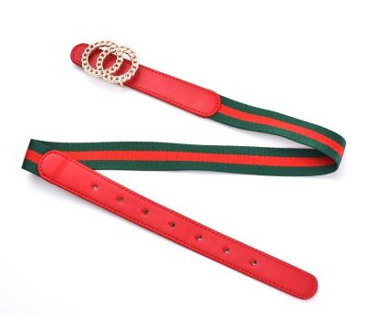 China ALLOY luxury brand designer hot sale Kids Leather Belts kids fashion belt girls boys leisure waist strap gift for sale