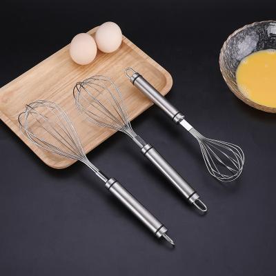 China Viable Kitchen Accessories Manual 304 Stainless Steel Egg Beater Mixer Egg Beater Handheld Items for sale