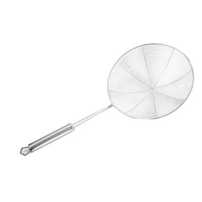 China Sustainable Filter Fried Food Keeper Food Oil Noodle Strainer Kitchen Stainless Steel Strainer for sale