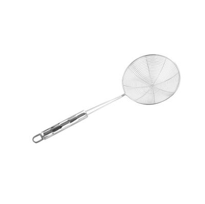 China Sustainable High Quality Noodle Strainer Filter Oil Foods Skimmer Stainless Steel Strainer for sale