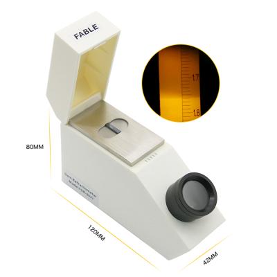 China Fable Jewels & Gem Refractometer With Test Rang From 1.35 - 1.85 With CZ Test Prism 222X182X80MM for sale