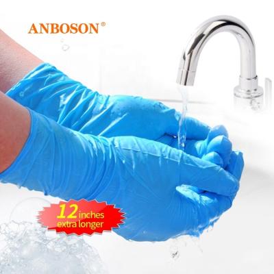 China Anboson Medium SIZE Nursing Nitrile Gloves Stabilized Supplies Work Gloves Latex Disposable Loose Powder Free Gloves For Women for sale