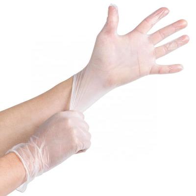 China Descarpack Transparent Hybrid Hand PVC Examination Nursing Food Grade Powder Free Vinyl Disposable Gloves for sale