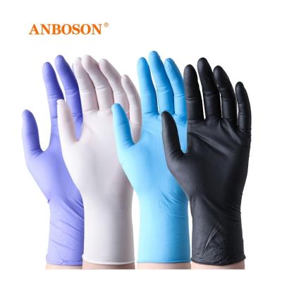 China The nursing guantes De nitrilo100% de azul de caja de por mayor de al plantas d'Anboson Comercio handschoenen the dental nitrile of nitriles for sale