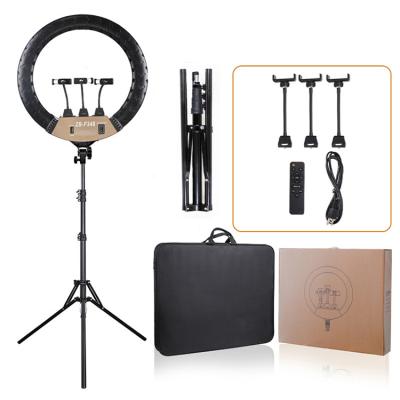 China Photogrphy ZB-F348 18 Inch LED Ring Light with Tripod for Professional Live Broadcast with Adjustable Brightness for sale