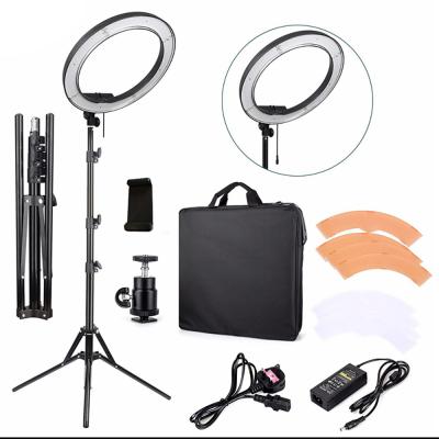 China ABS Selfie Ring Light with Stand, Hot Selling Dimmable LED Ring Light, Amazon Ring Light Kit 18 inch Light Stand for sale