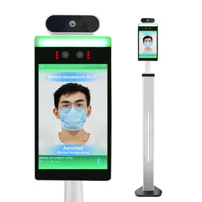 China Built-in Camera No-touch Face Recognition Camera, Best Price IPS LCD Display Face Recognition Camera Temperature Measurement Check Kiosk for sale