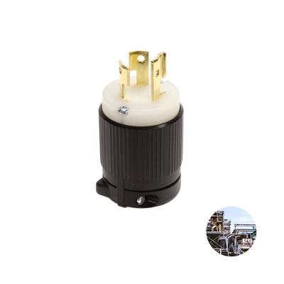 China Industrial Electrical Socket NEMA L6-15 15A 250V Lock Rewireable Socket For Machinery for sale