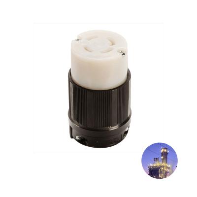 China Industrial Certified NEMA L16-30C 30A 480V Ground Locking Connector For Logger for sale