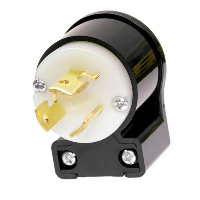 China NEMA L6-15p 15A 250v Plug Residential / General Purpose Electric Locking Right Angle Plug for sale