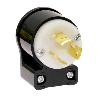 China NEMA L5-15p 15A 125v Plug Residential / General Purpose Electrical Locking Right Angle Receptacle for sale