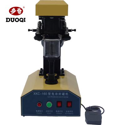 China Sealer paper plastic packaging tin boxes food DUOQI DQ-160 full automatic PET sealing machine for sale