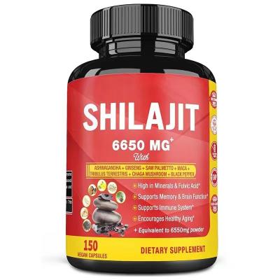 Chine Shilajit Capsules personnalisation de la marque santé exercice minceur supplément énergétique à vendre